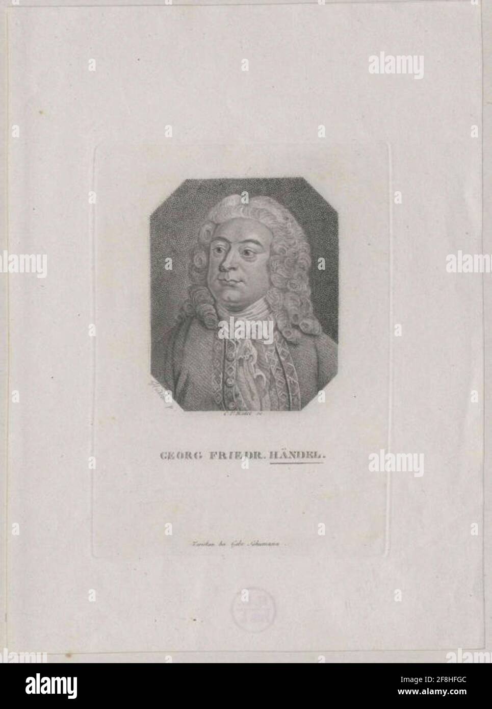 Handel, Georg Friedrich. Banque D'Images