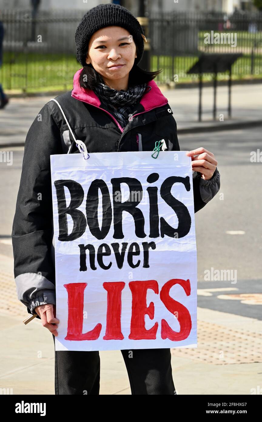 Londres. ROYAUME-UNI. 14/04/2021, manifestation anti-verrouillage, Parliament Square, Westminster, Londres. Crédit au Royaume-Uni : michael melia/Alay Live News Banque D'Images