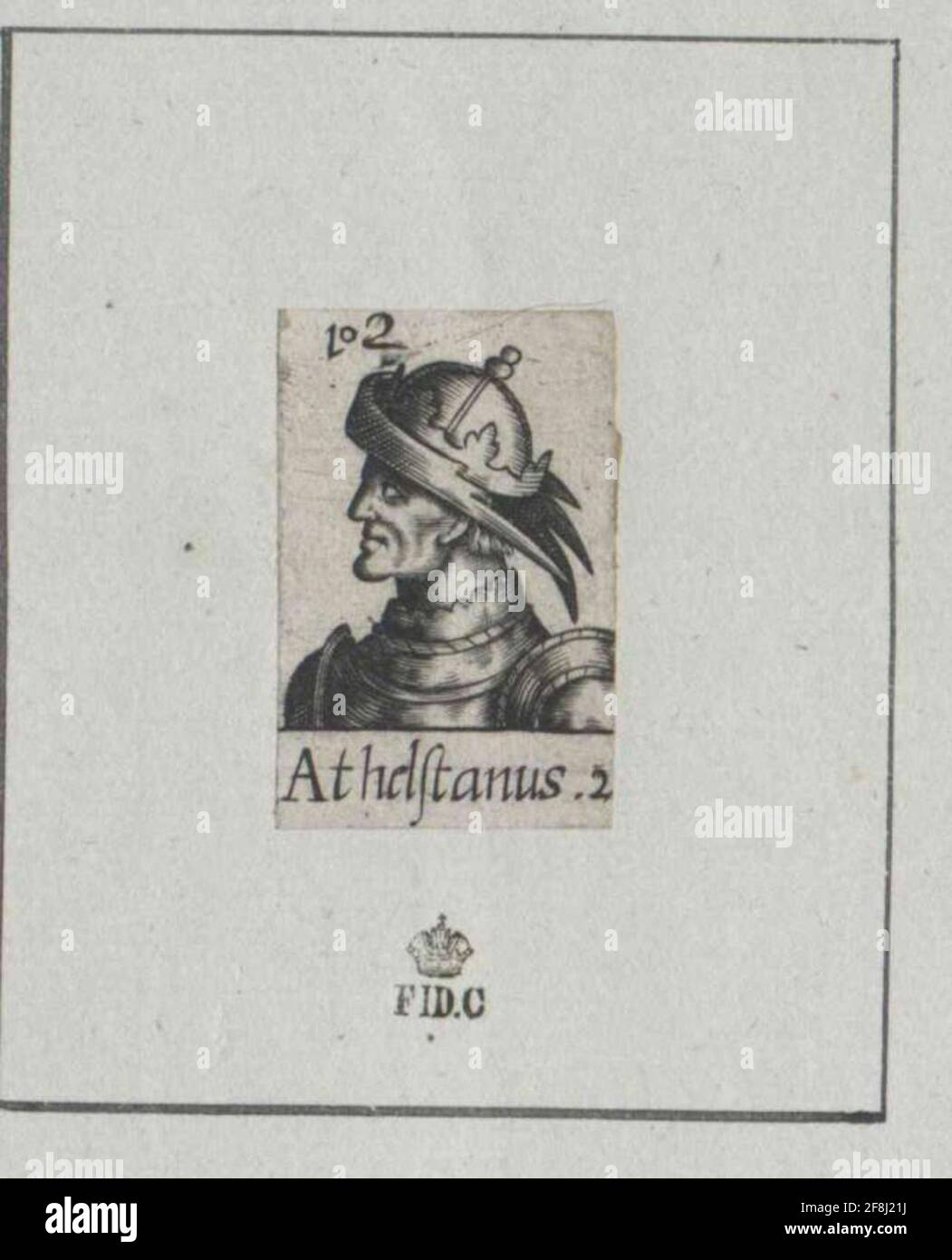 Aethelstan, roi d'Angleterre. Banque D'Images