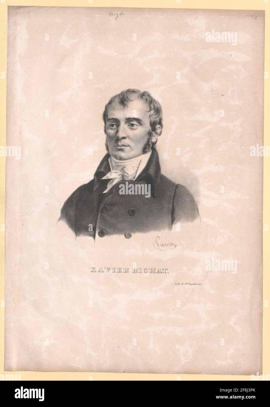 Bichat, Xavier Lithographie: Vigneron, Pierre Rocors: Evermann, Godfroy (1788) Date: 1839/1839/1839/1839 Banque D'Images