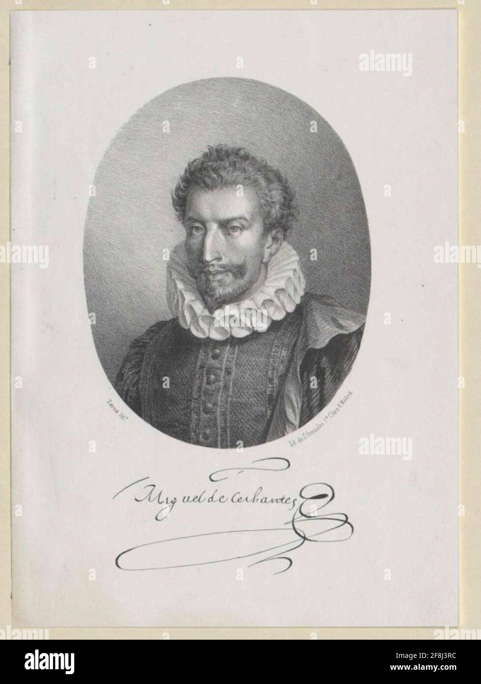 Cervantes Saavedra, Miguel de. Banque D'Images