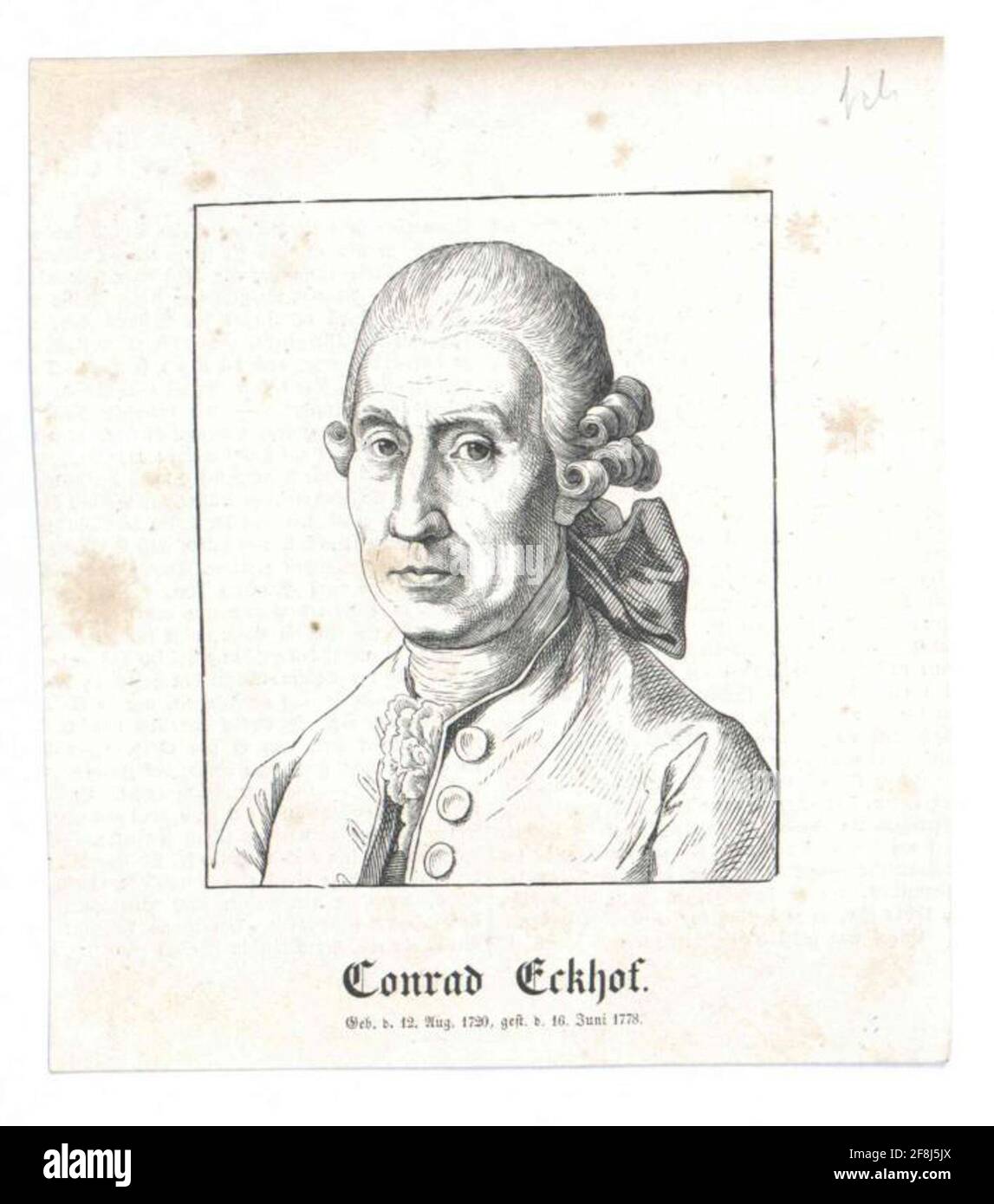 Ekhof, Konrad. Banque D'Images