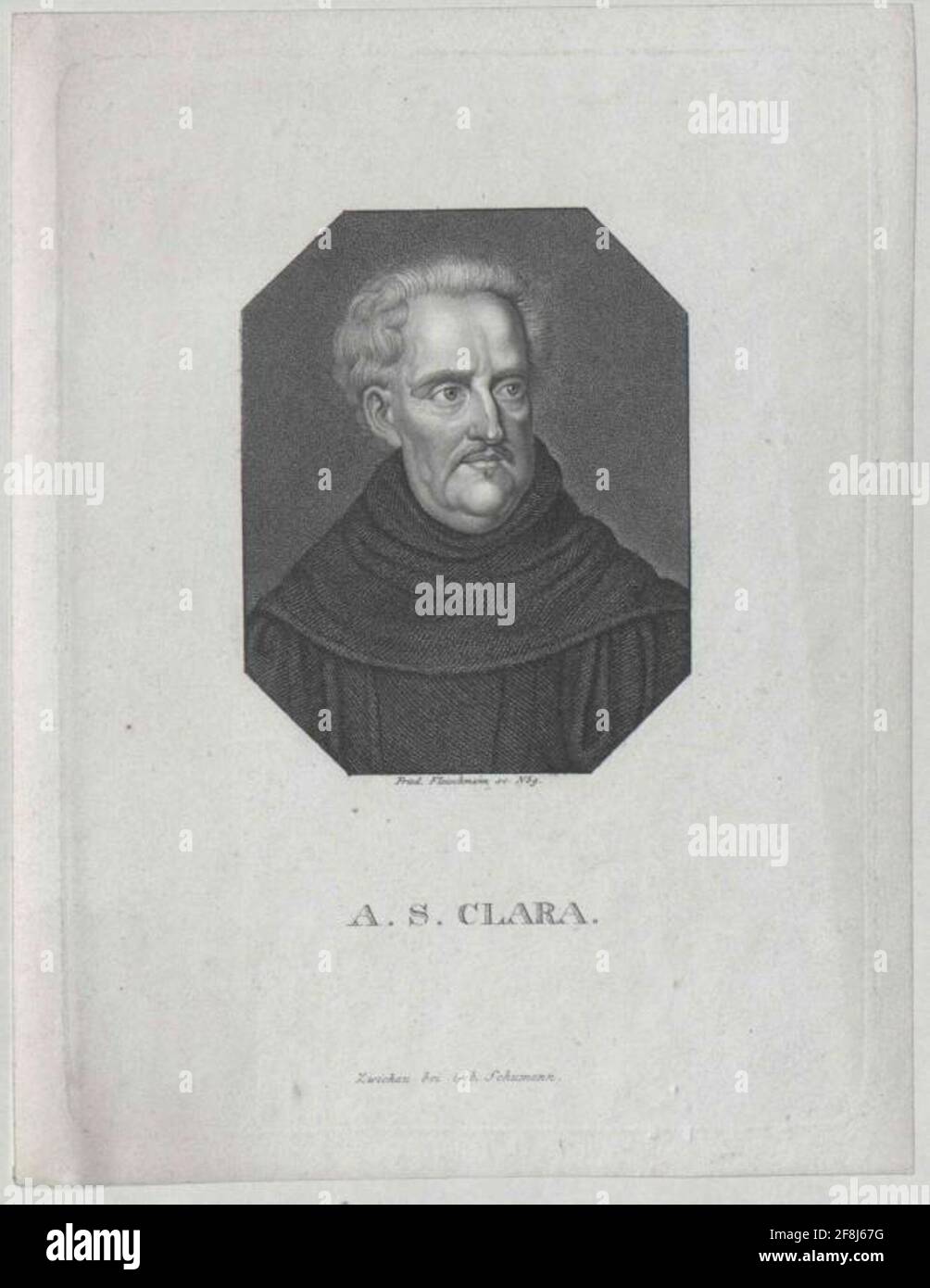Abraham A Sancta Clara Stecher: Fleischmann, Friedrich (1791) Editeur: Schumann, Gebr.verlagsort: Zwickau Banque D'Images