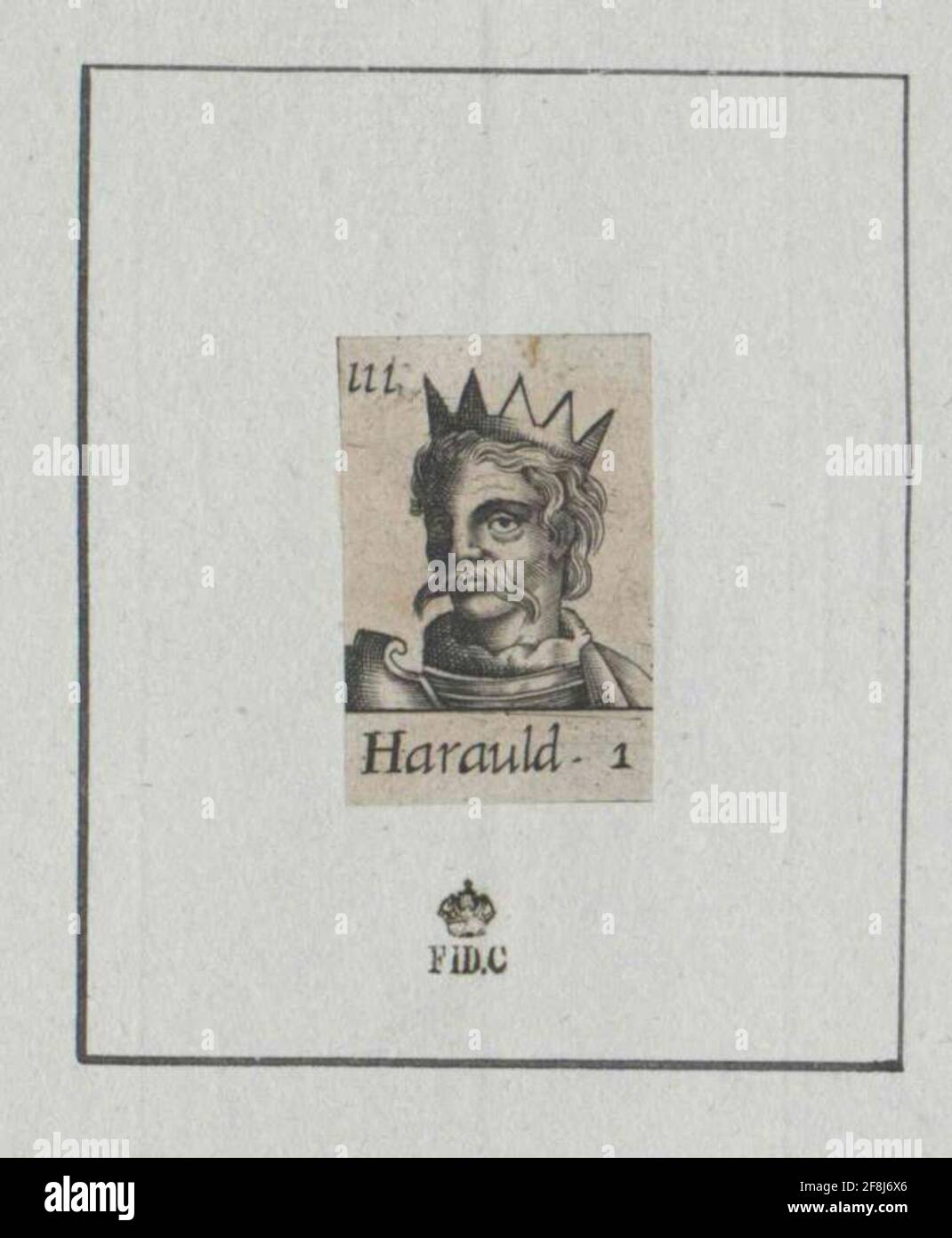Harald, roi d'Angleterre. Banque D'Images