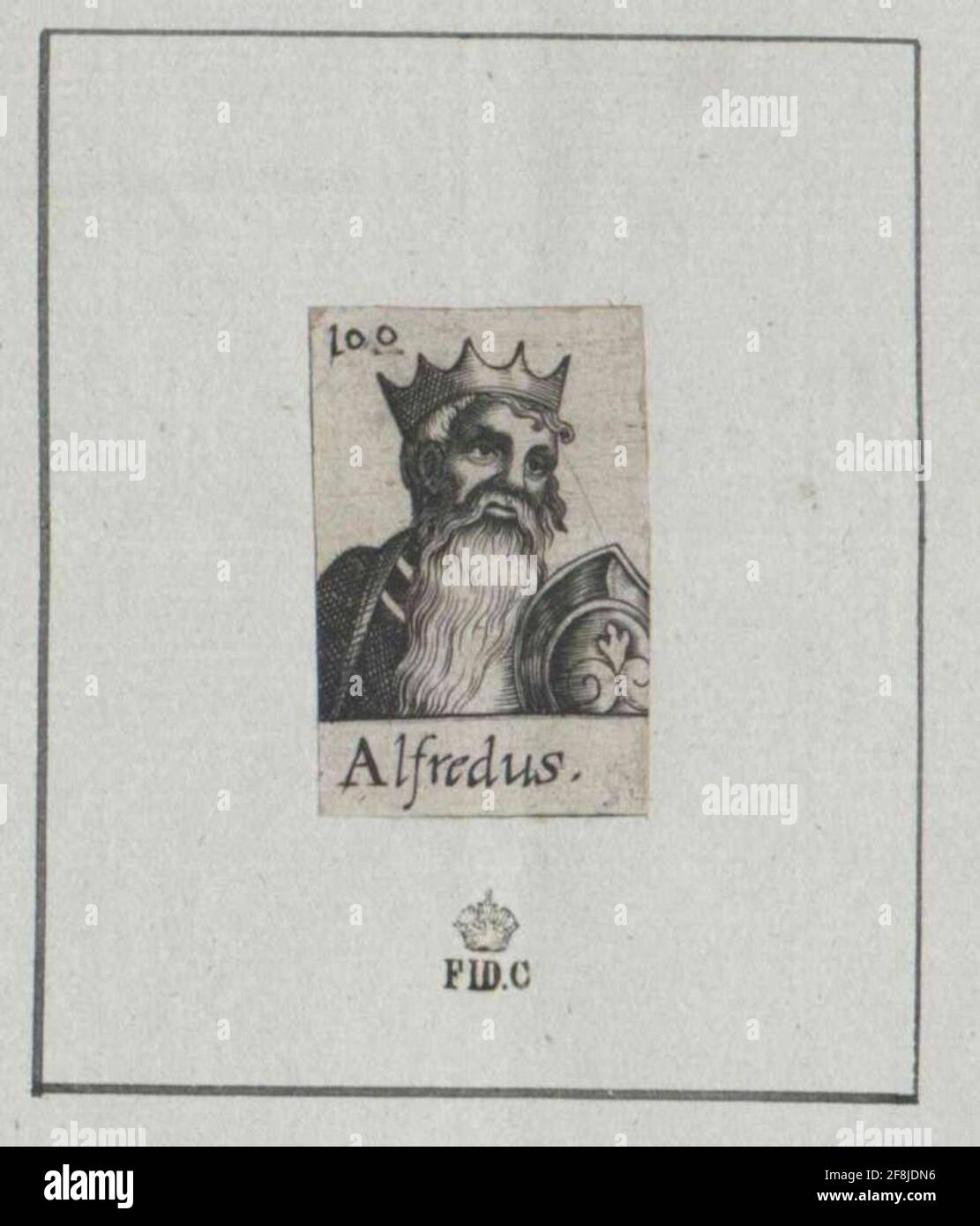 Alfred, roi d'Angleterre. Banque D'Images