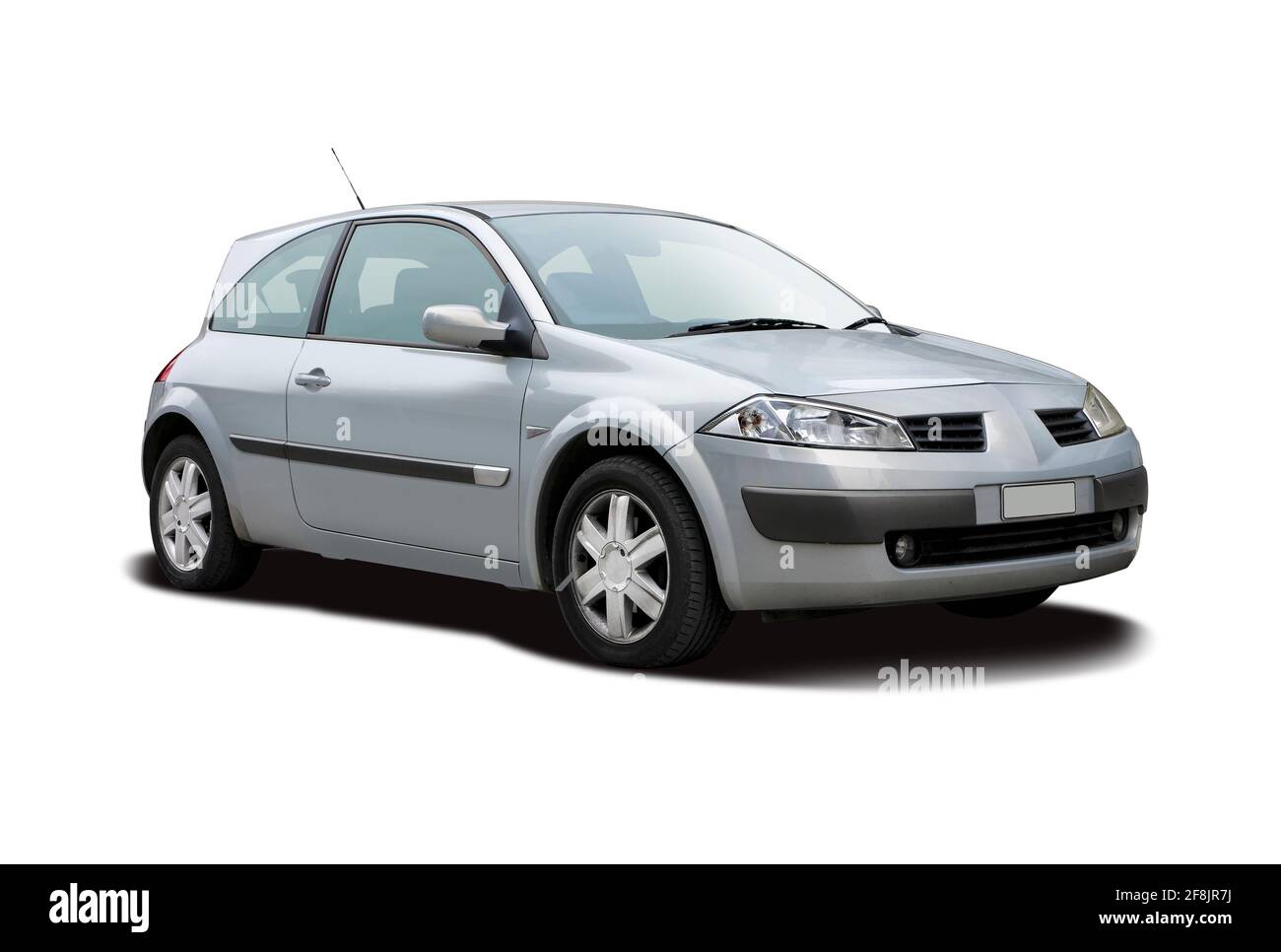 Vue latérale Renault Megane sport isolée sur fond blanc Banque D'Images