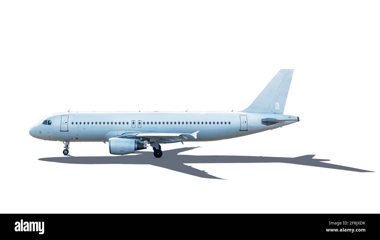 avion moderne avec espace de copie Banque D'Images