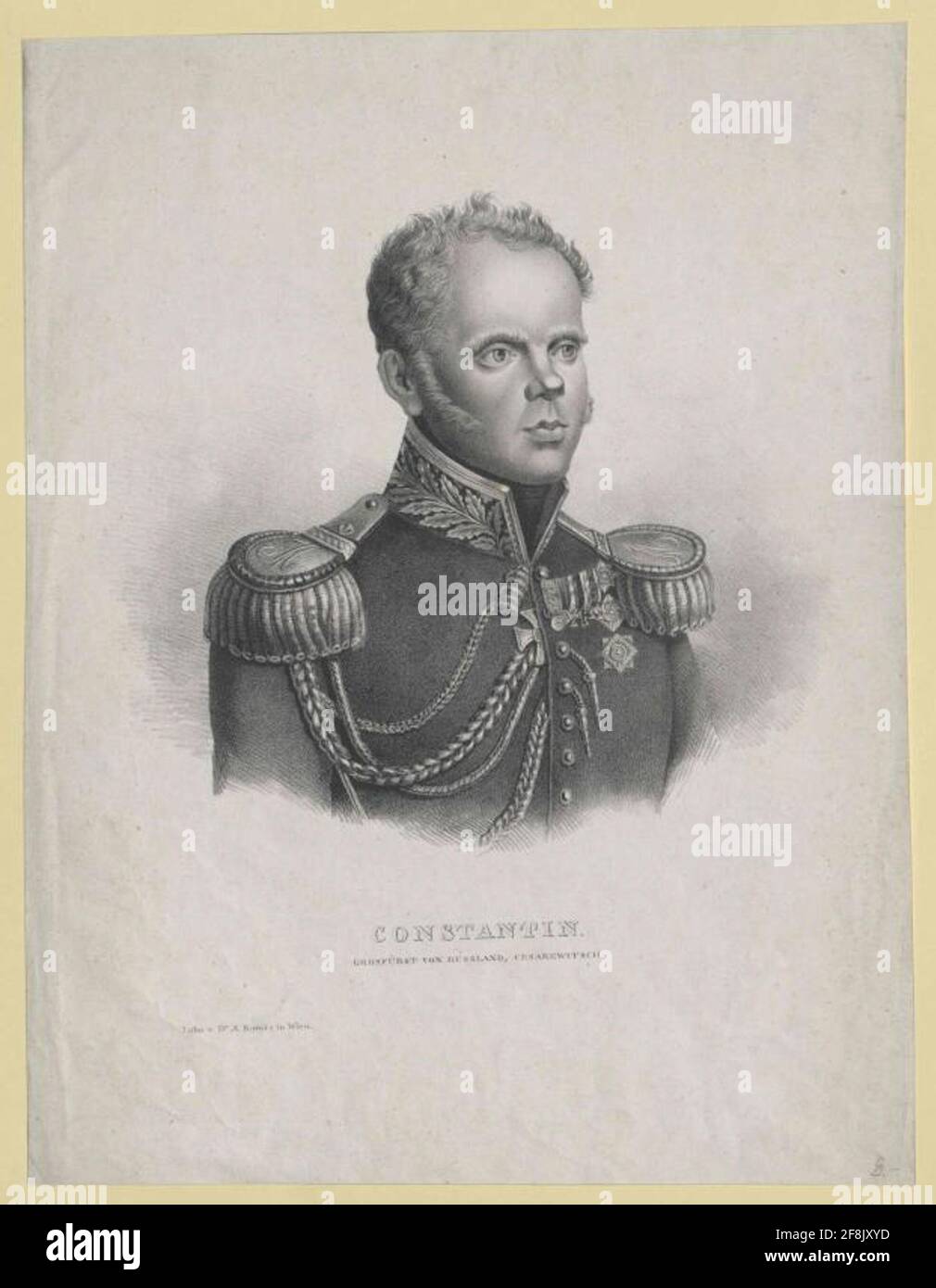 Konstantin, Grand-duc de Russie. Banque D'Images