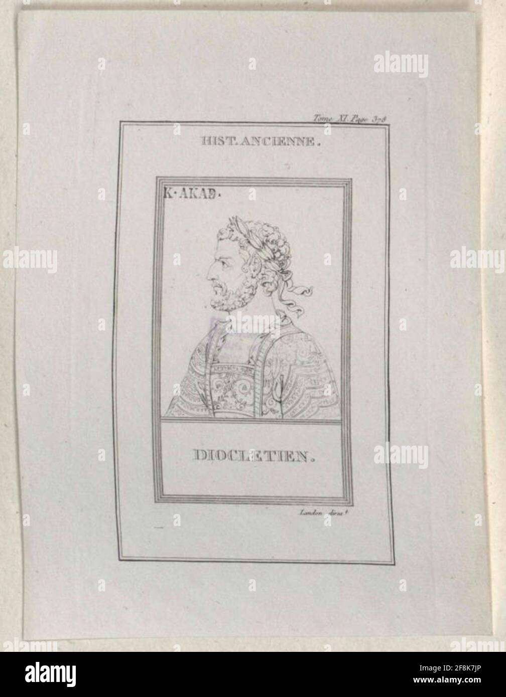 Dioclétien, empereur romain. Banque D'Images