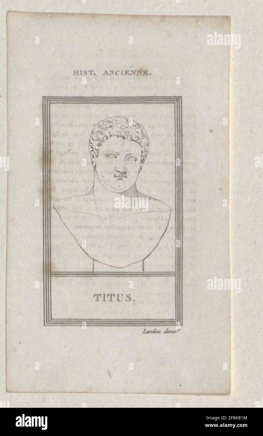 Titus, empereur romain. Banque D'Images