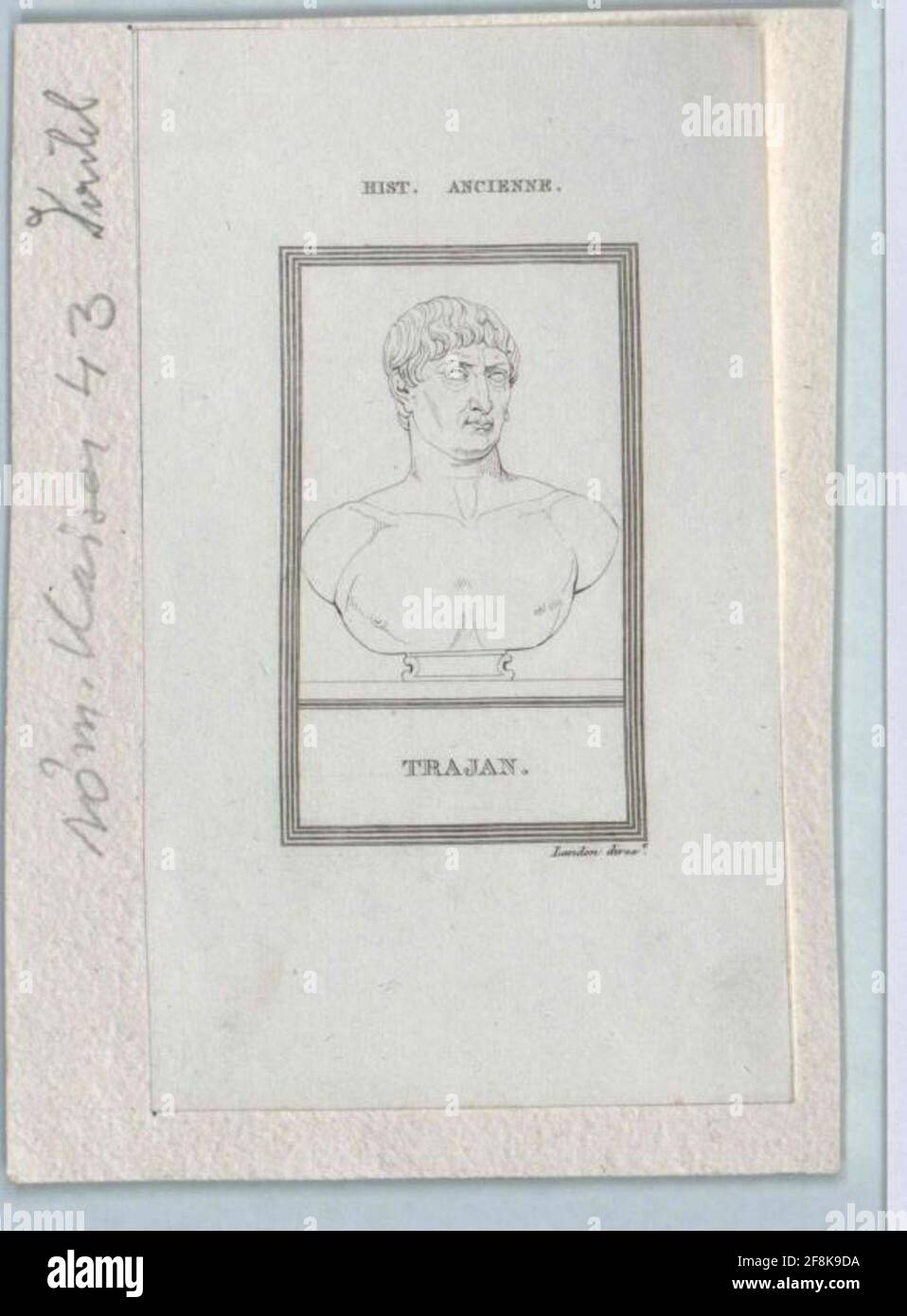 Trajan, empereur romain. Banque D'Images