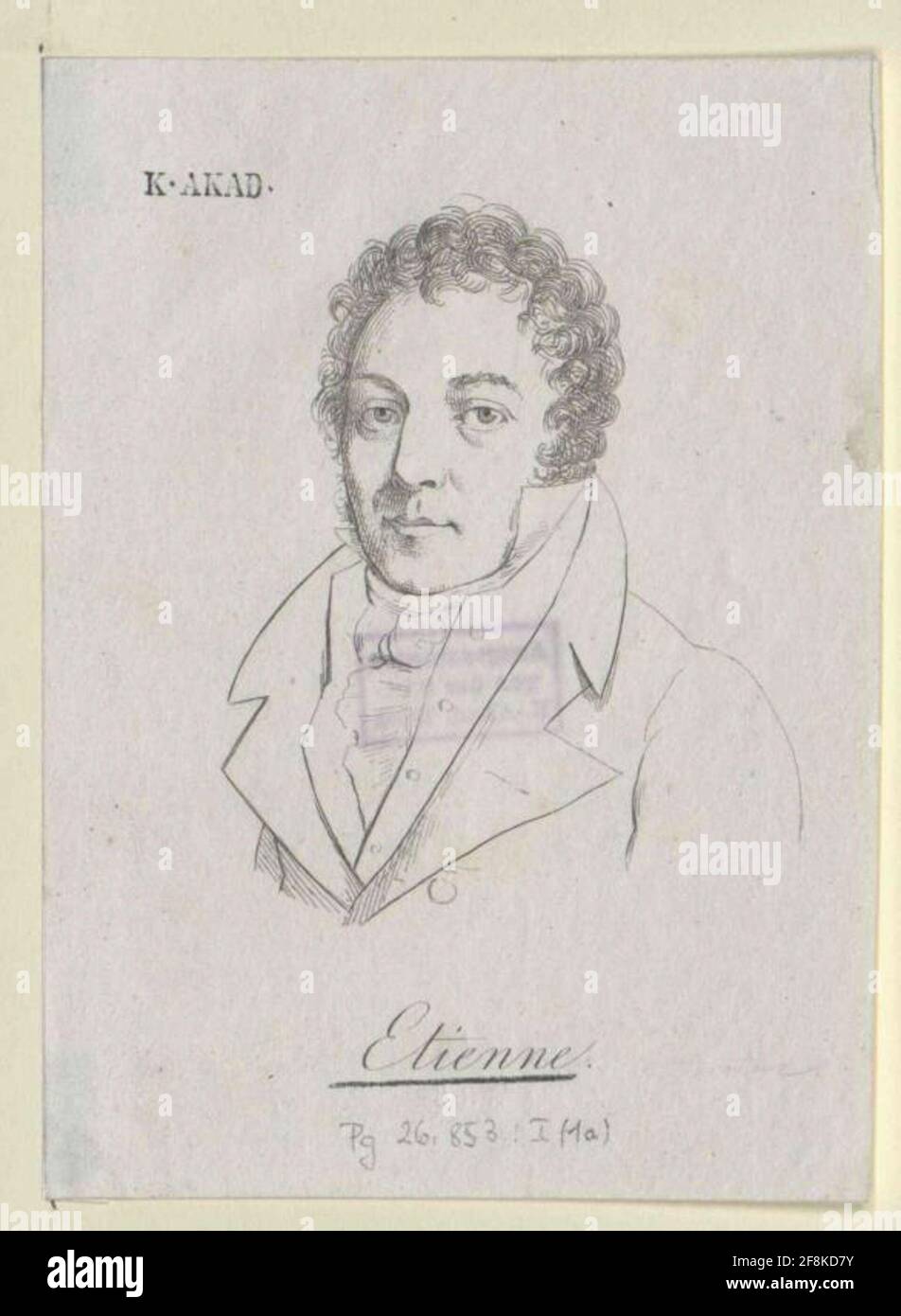 Étienne, Charles Guillaume. Banque D'Images