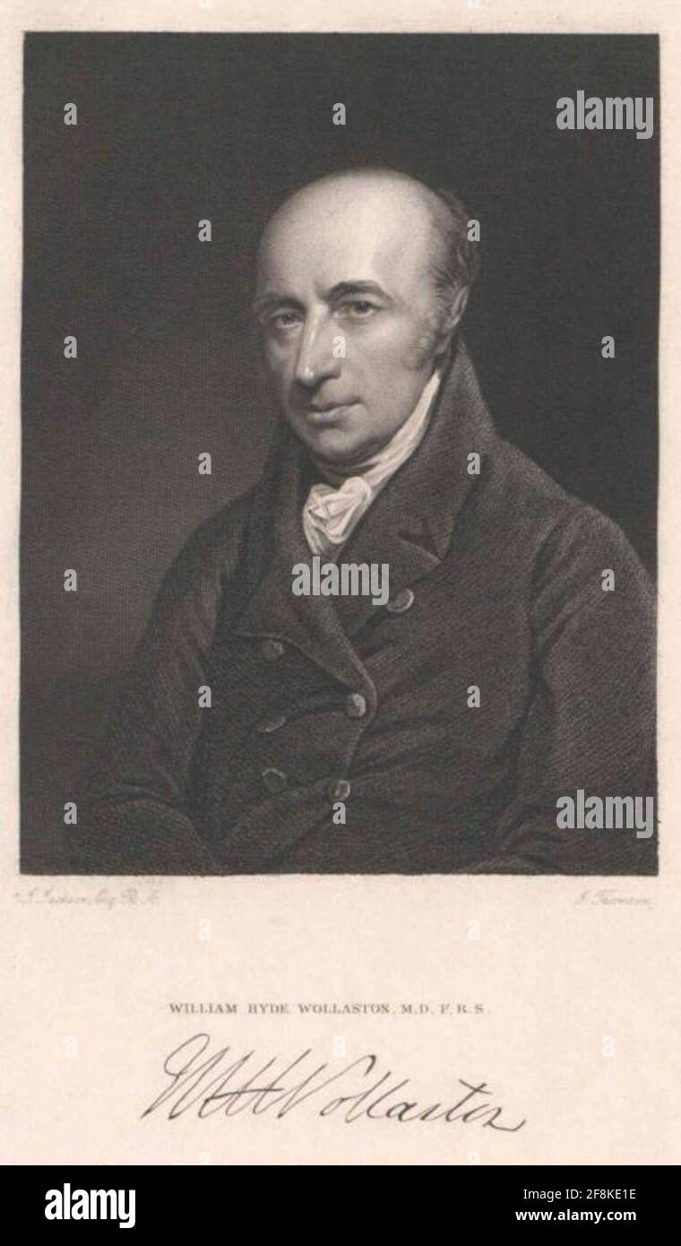 Wollaston, William Hyde. Banque D'Images