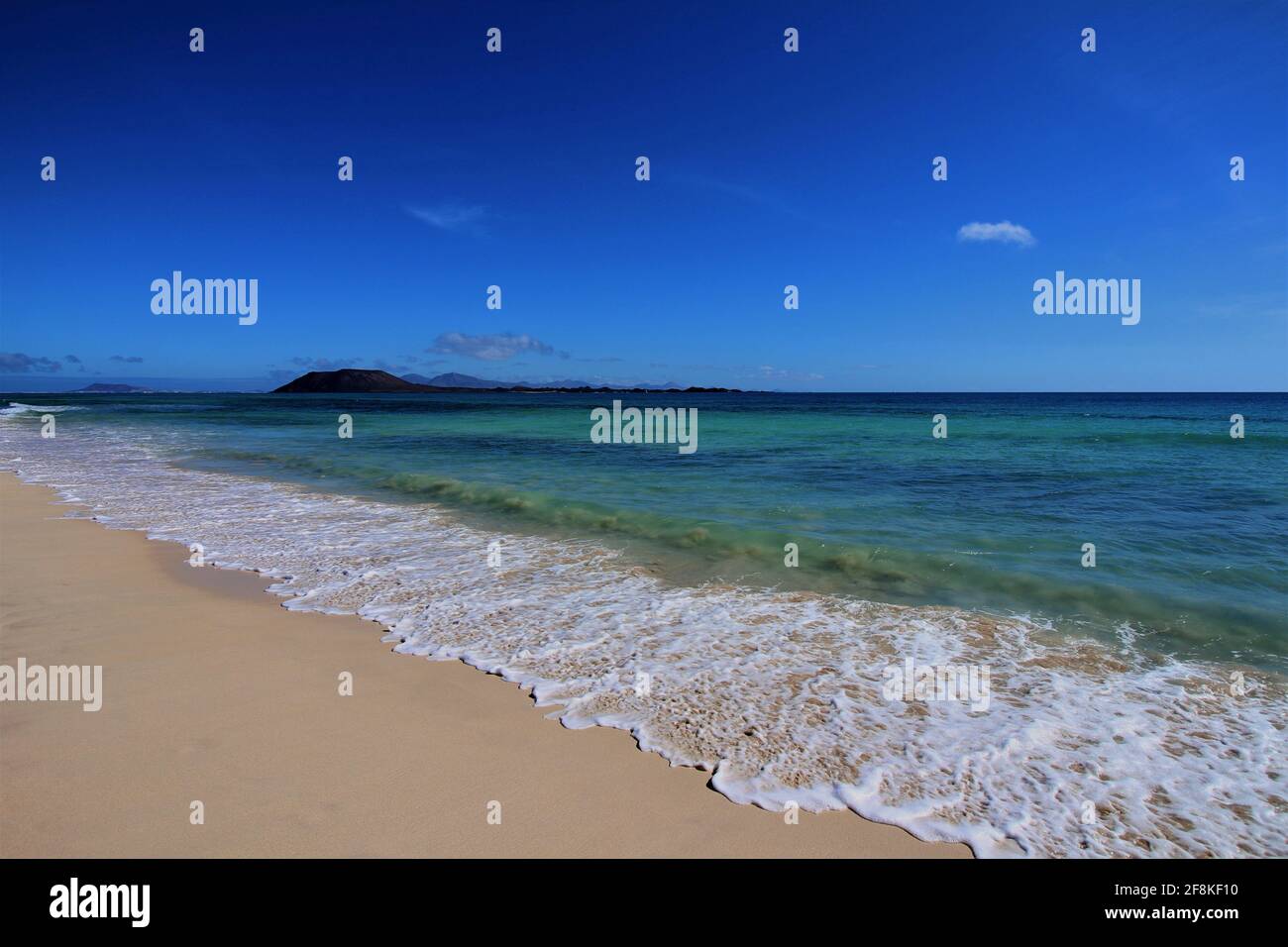 Une des plages de Corralejo Banque D'Images