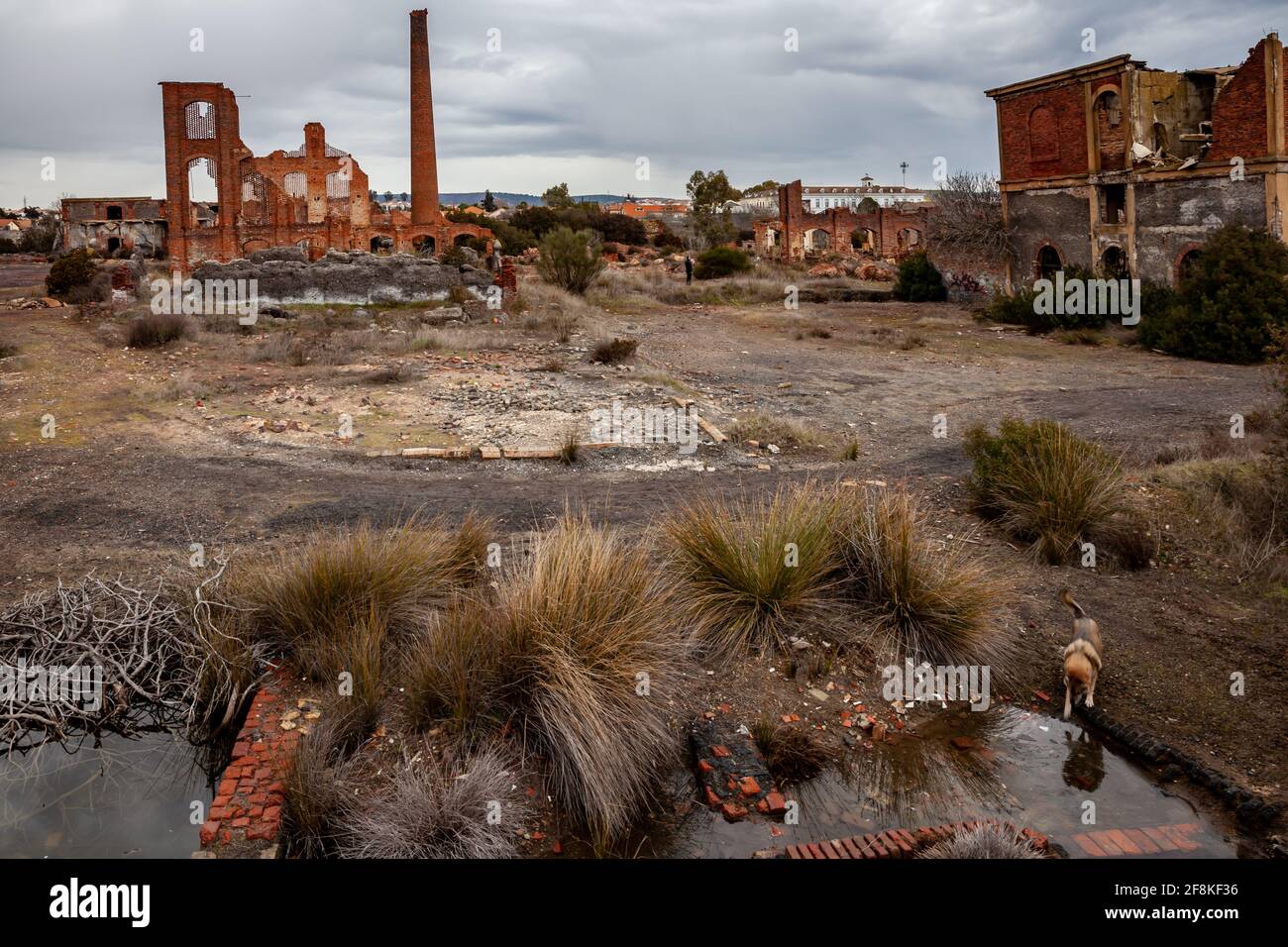 Abandon d'anciennes opérations minières à peñarroya-pueblonuevo Espagne Banque D'Images