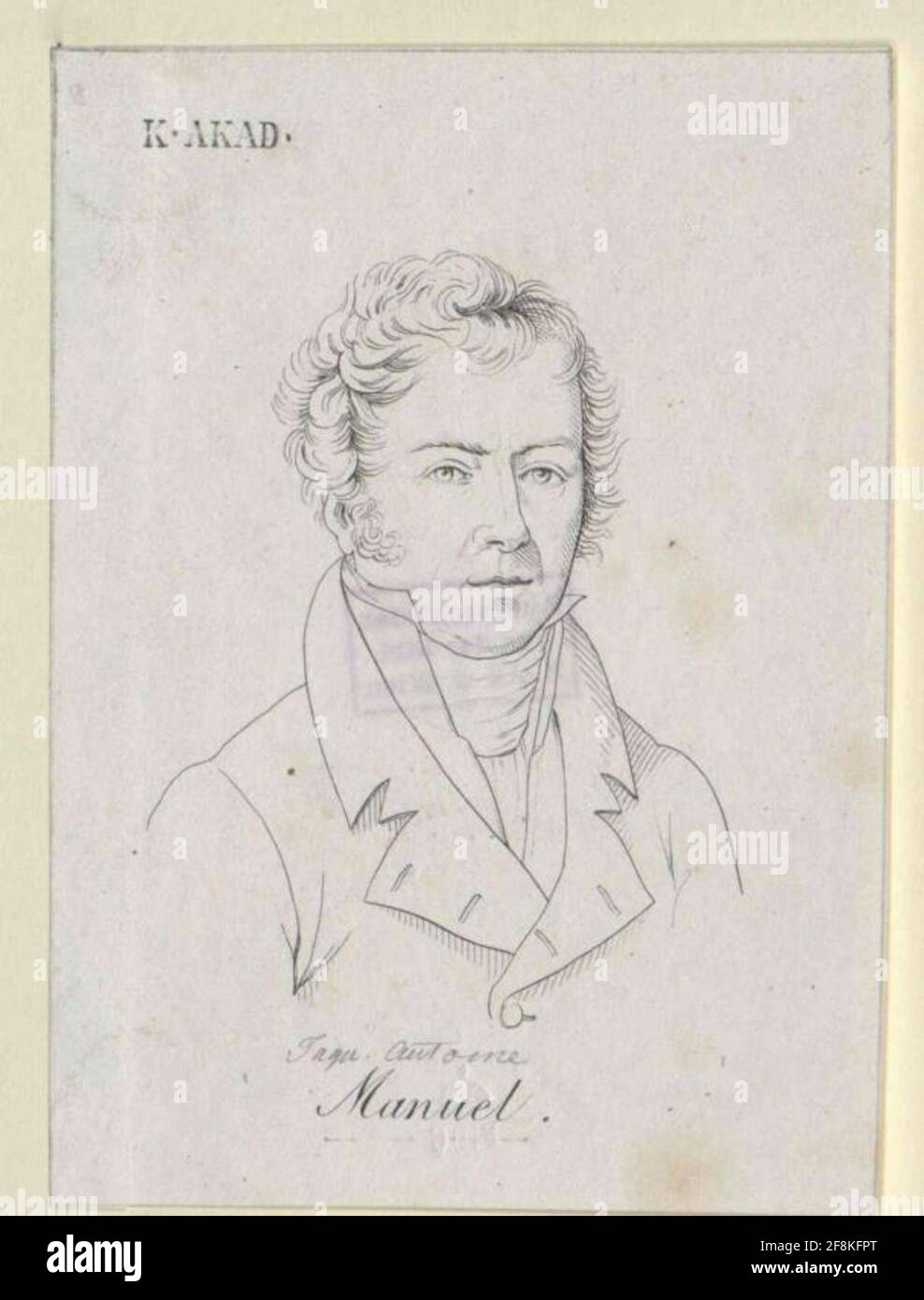 Manuel, Jacques Antoine. Banque D'Images