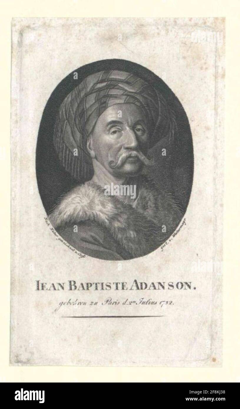 Adanson, Jean-Baptiste. Banque D'Images