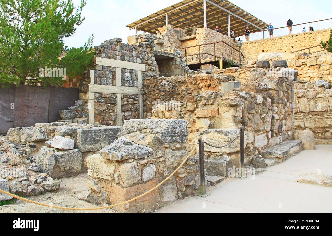 Le Palais de Knossos en Crète, Grèce Banque D'Images
