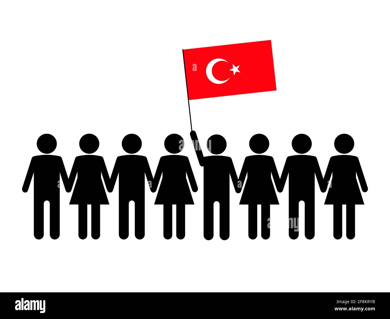 Turquie. Concept de protestations. Illustration vectorielle. Illustration de Vecteur