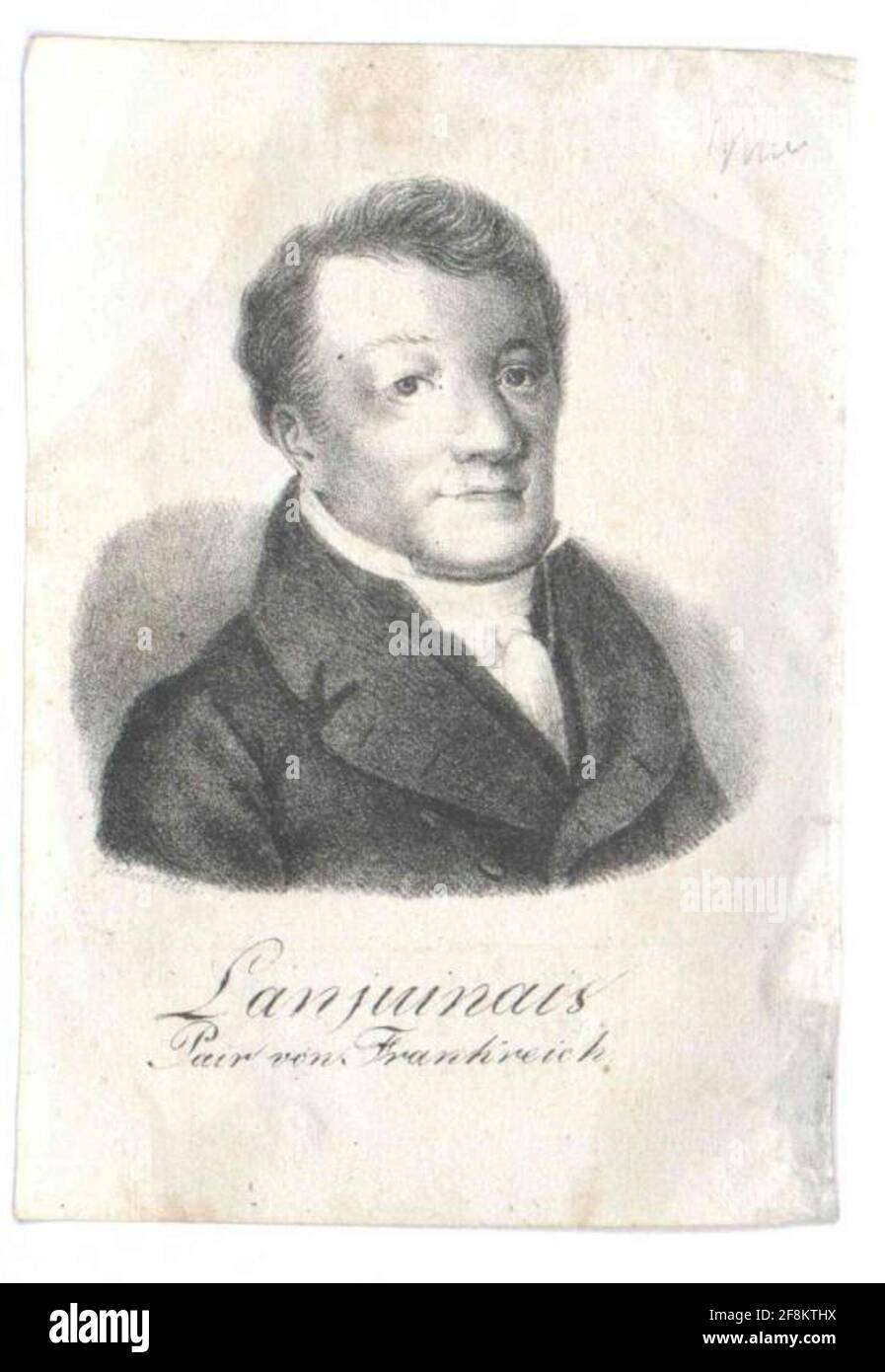 Lanjuinais, Jean-Denis Comte. Banque D'Images
