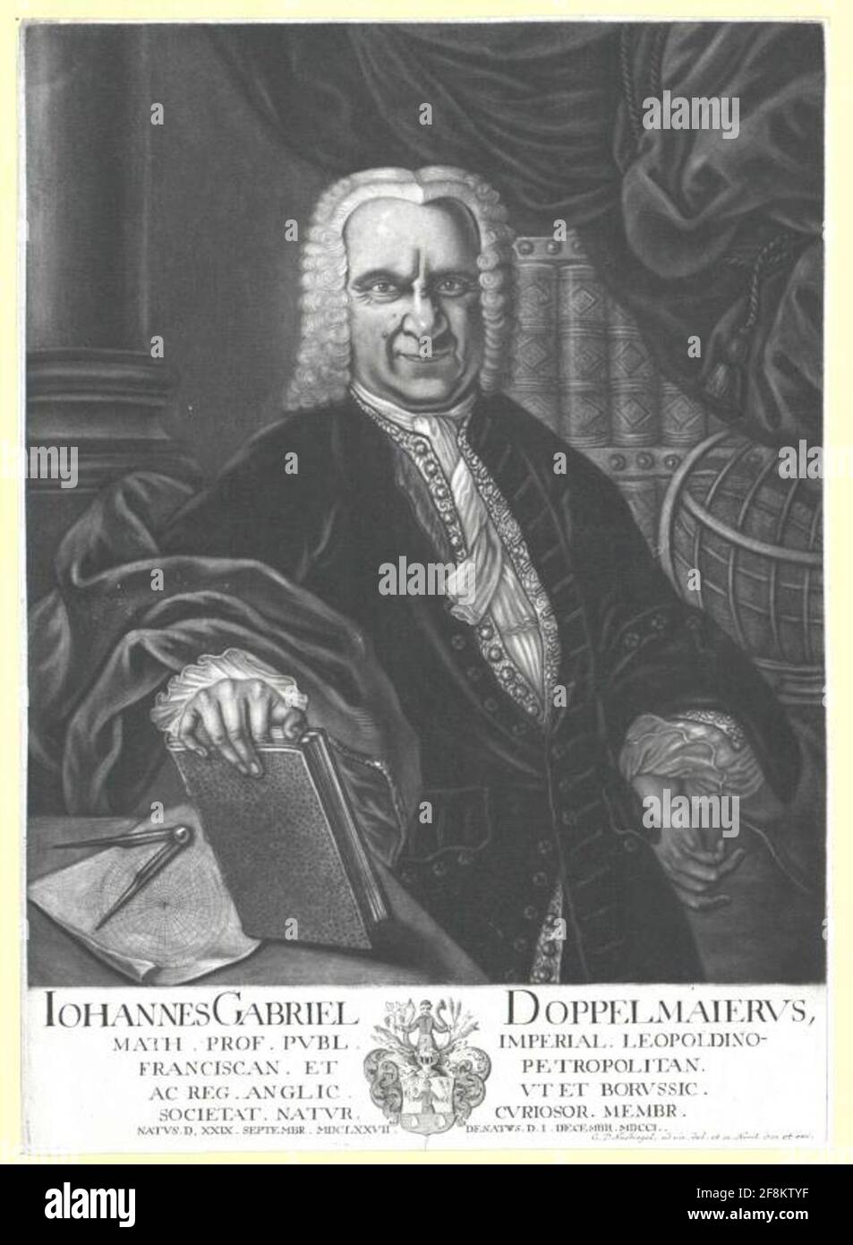 Doppelmayr, Johann Gabriel . Banque D'Images