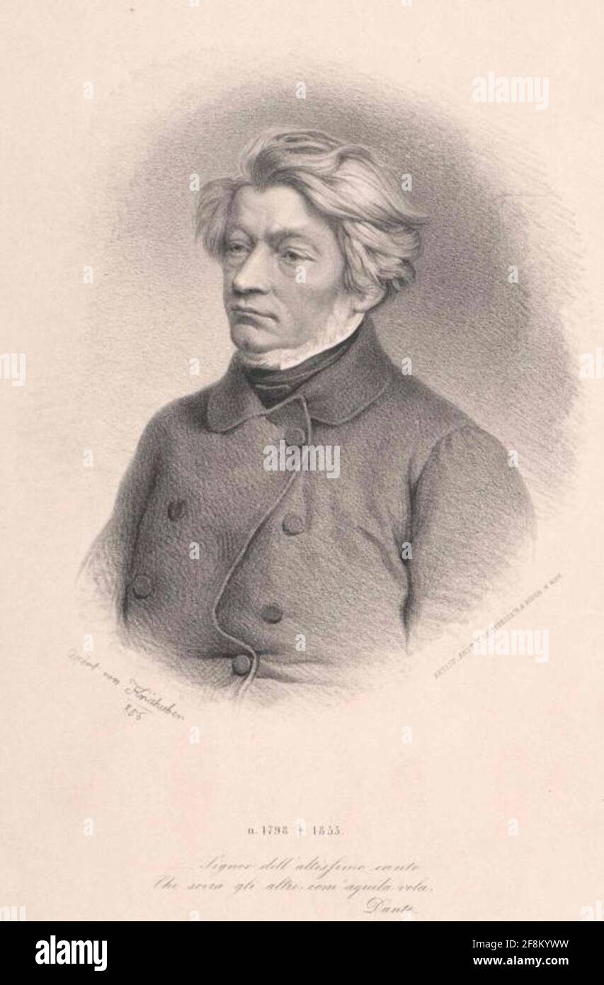 Mickiewicz, Adam Bernard. Banque D'Images