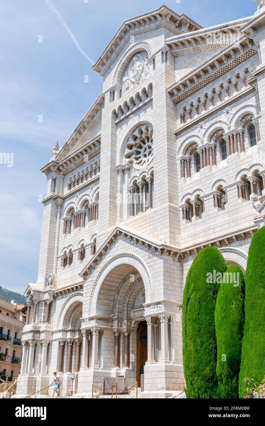 Cathédrale notre-Dame-Immaculée à Monaco Banque D'Images