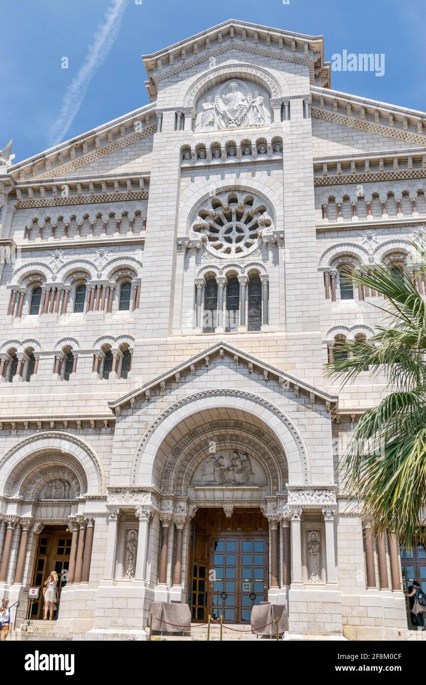 Cathédrale notre-Dame-Immaculée à Monaco Banque D'Images