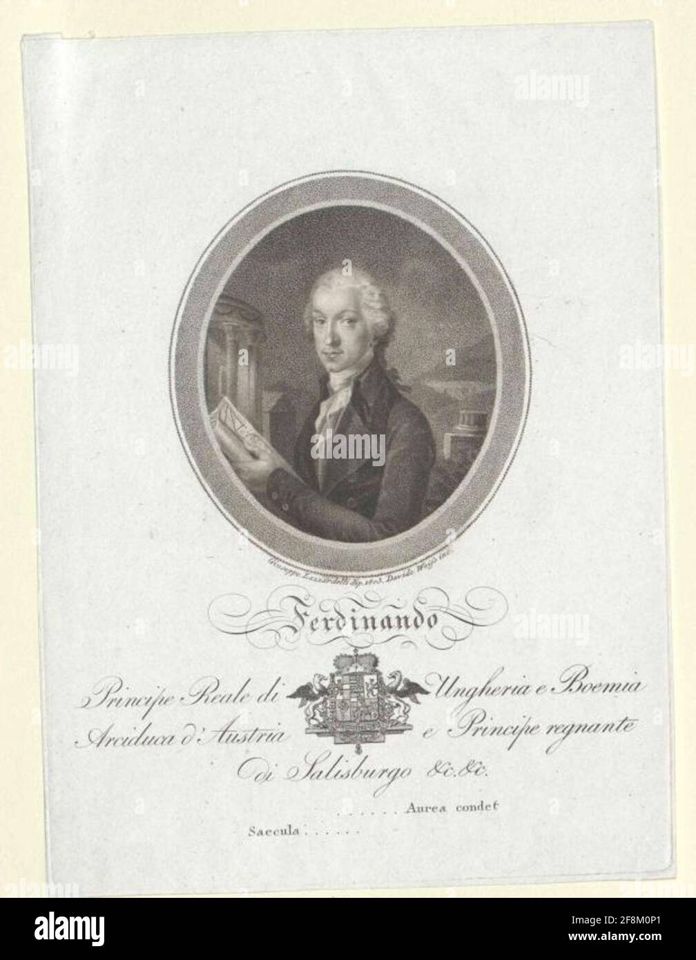 Ferdinand III., Archiduc d'Autriche Grand-duc de Toscane. Banque D'Images