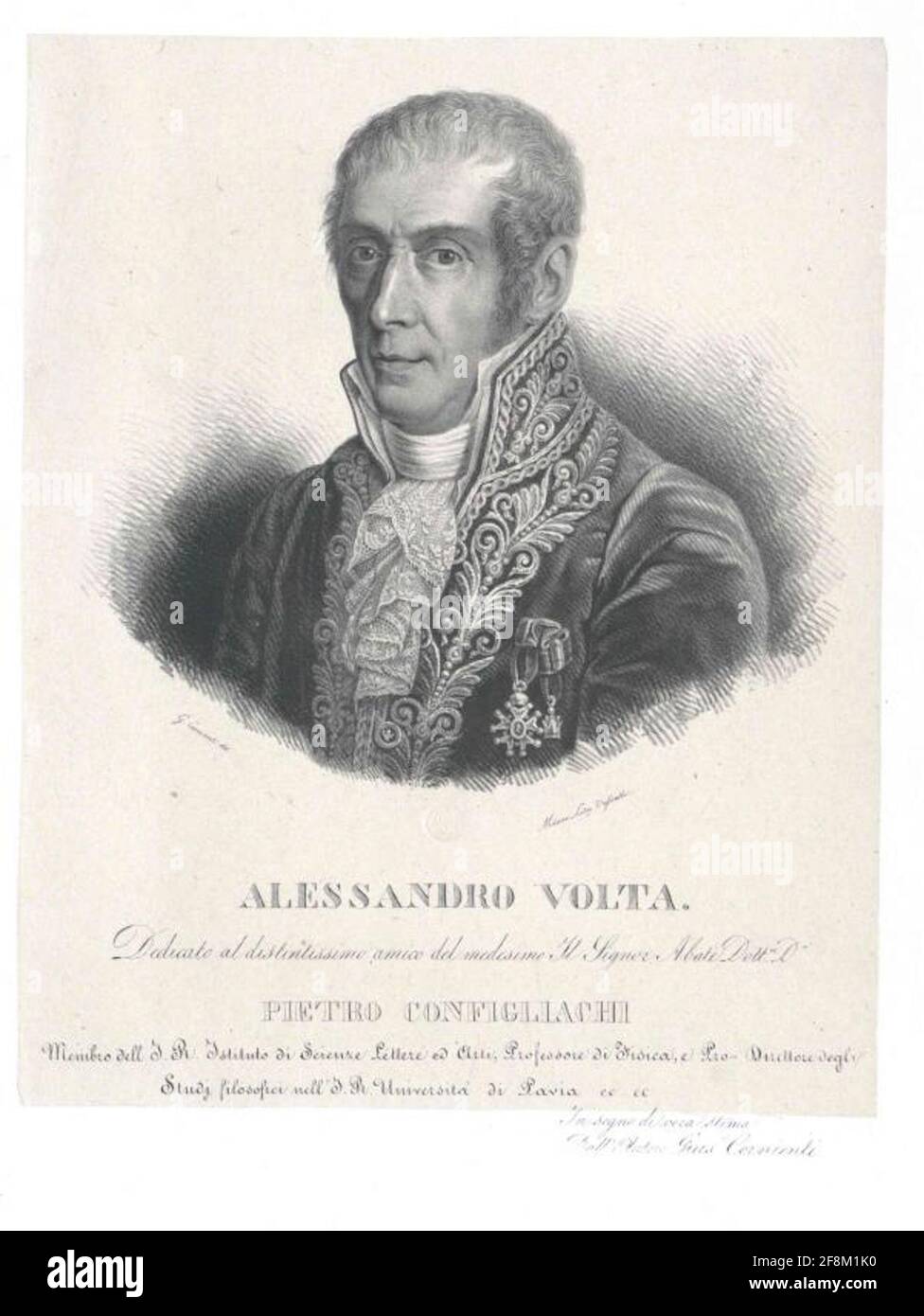 Volta, Alessandro Conte. Banque D'Images Volta, Alessandro Conte. Banque D'Images