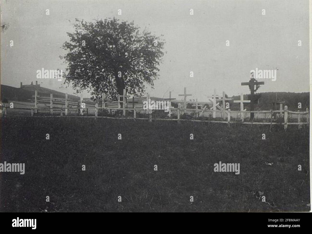 Russe Solting Data graves à Korzeck en juillet 1915. Banque D'Images