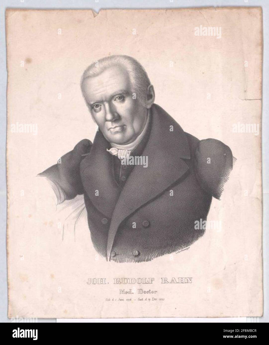 Rahn, Johann Rudolf. Banque D'Images