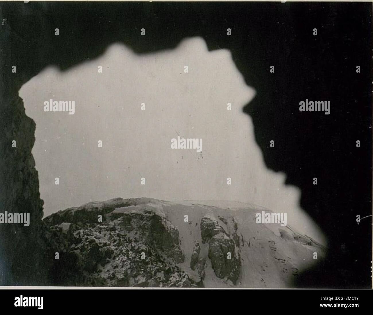 Sprilling de la plaque ennemie, prise par le poste supérieur, pente ouest. . Banque D'Images