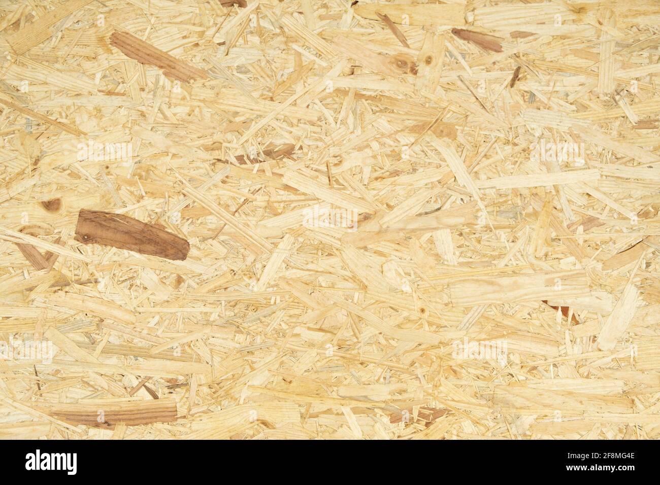 Panneaux muraux OSB feuille de contreplaqué avec fragments de sciure comprimée, surface texturée fond en bois Banque D'Images