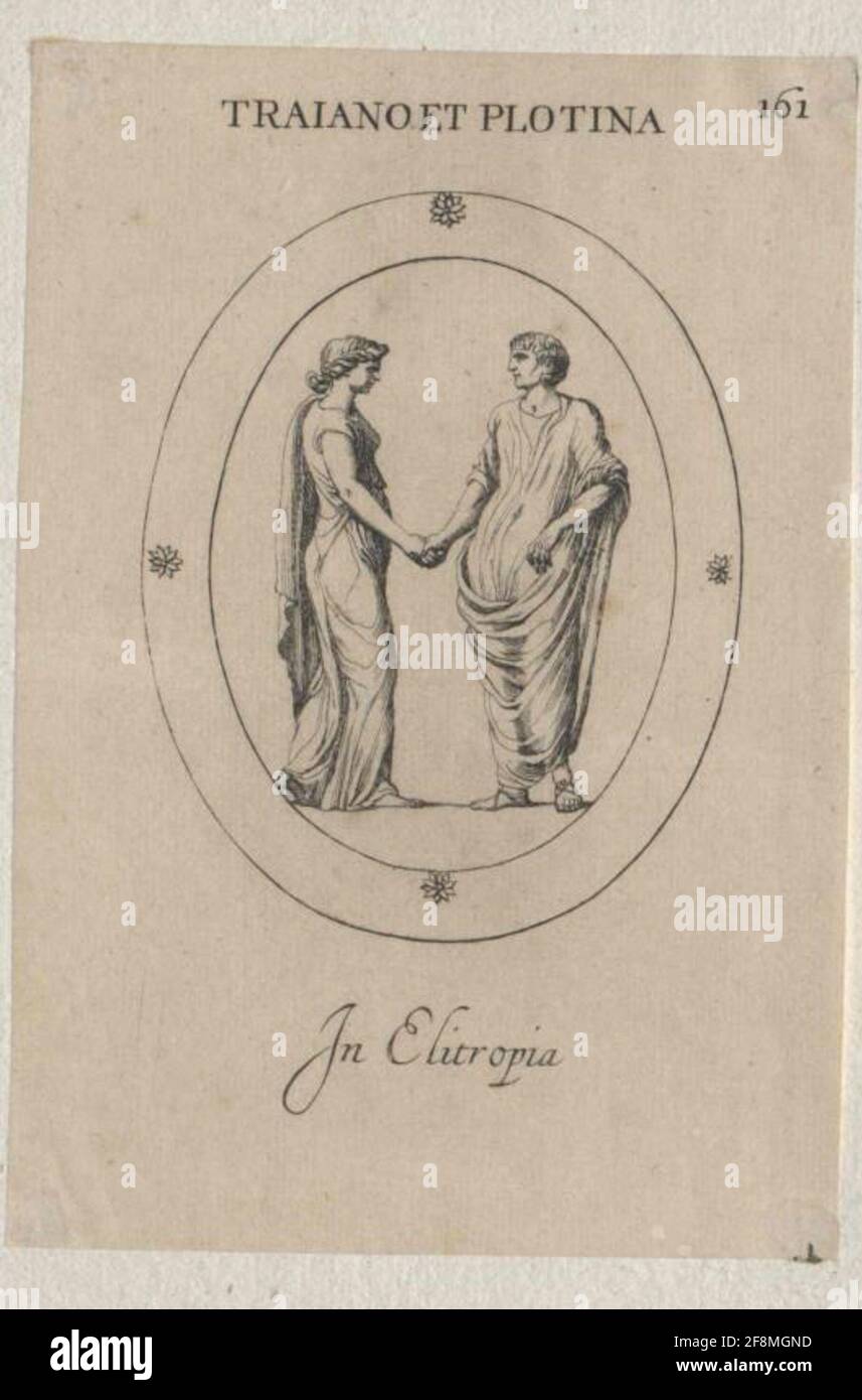 Trajan, empereur romain. Banque D'Images