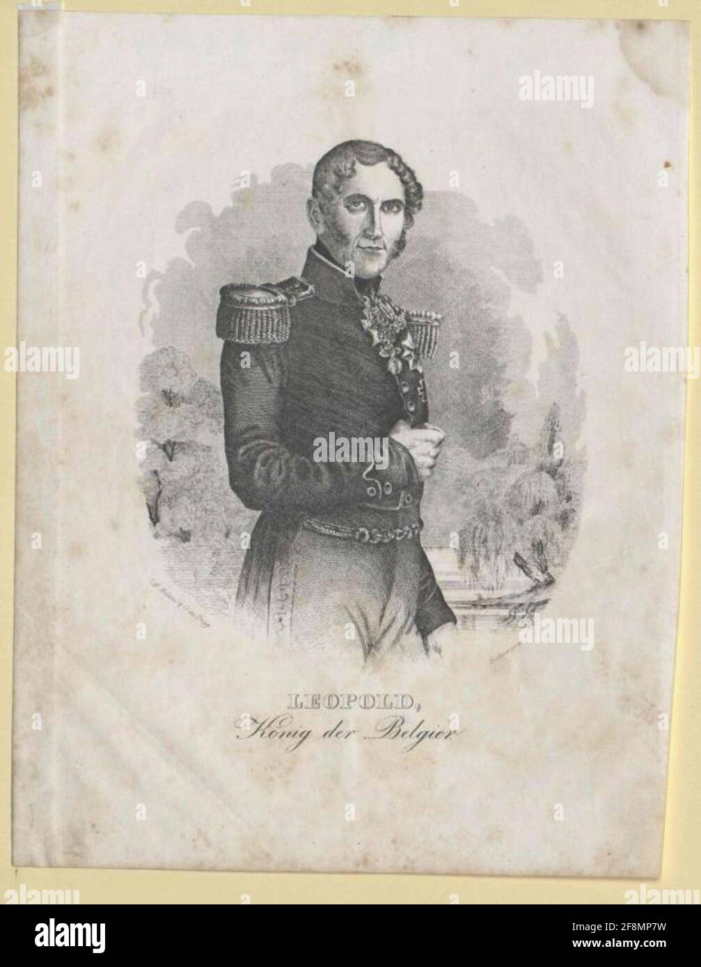 Leopold I, roi des Belges. Banque D'Images