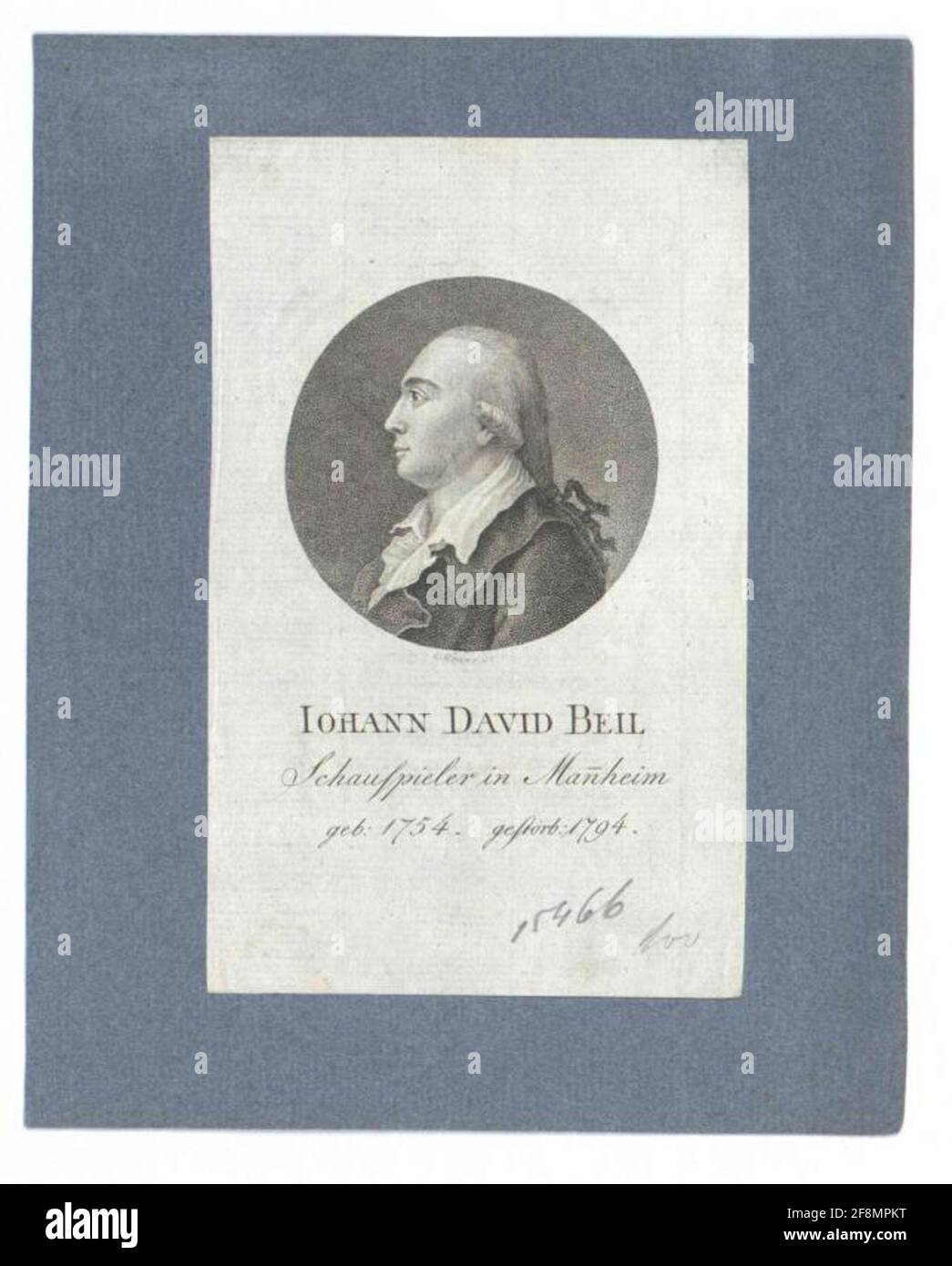 Beil, Johann David. Banque D'Images