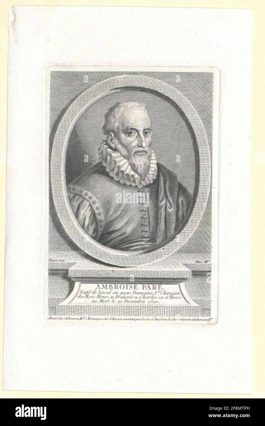 Paré, Ambroise. Banque D'Images