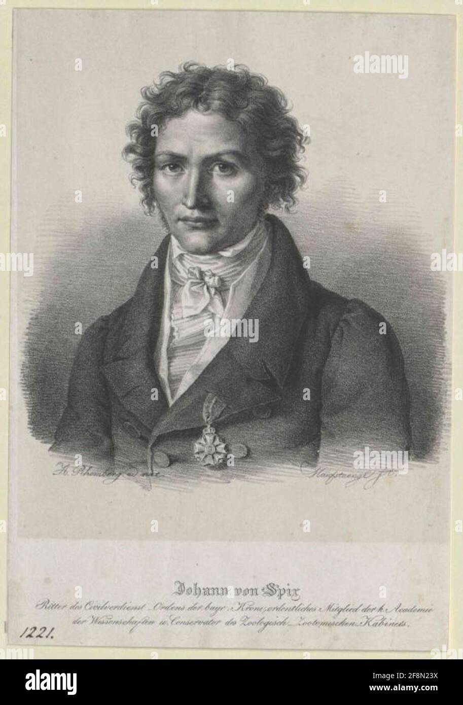 Spix, Johann von. Banque D'Images