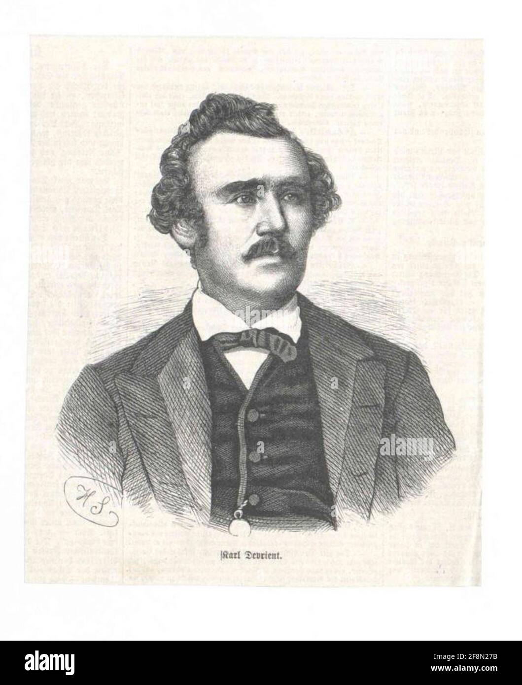 DEVRIENT, KARL AOÛT. Banque D'Images