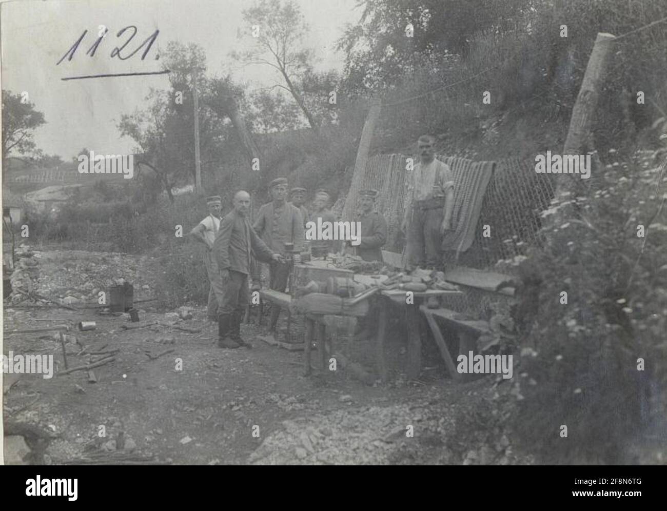 Sangle de mitrailleuse (res.I.R. 250) à Swistelniki. . Banque D'Images