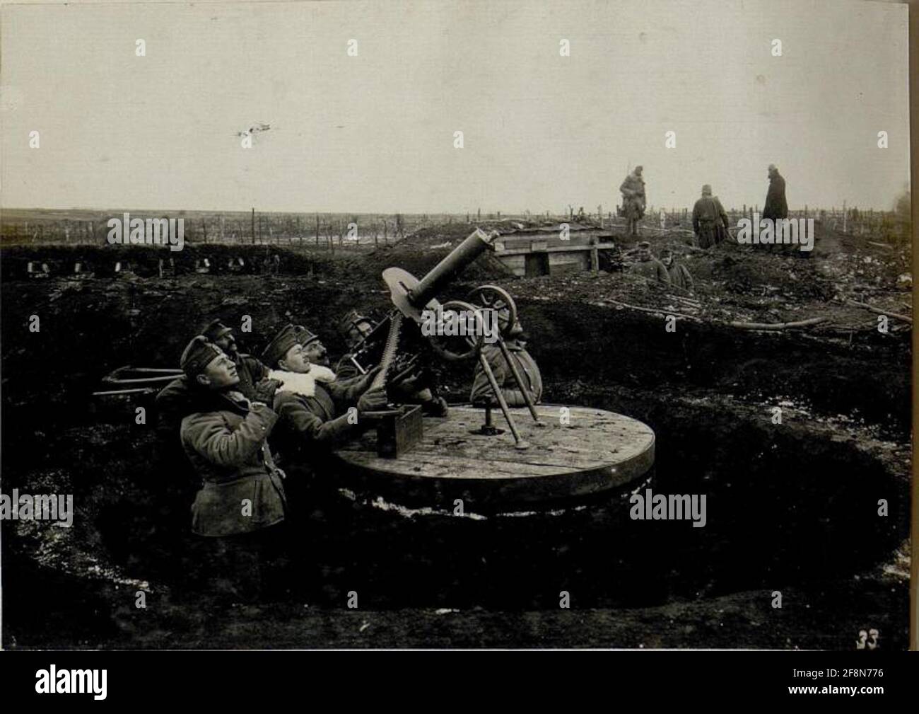 Mitrailleuse russe pour la défense de flyer. . Banque D'Images