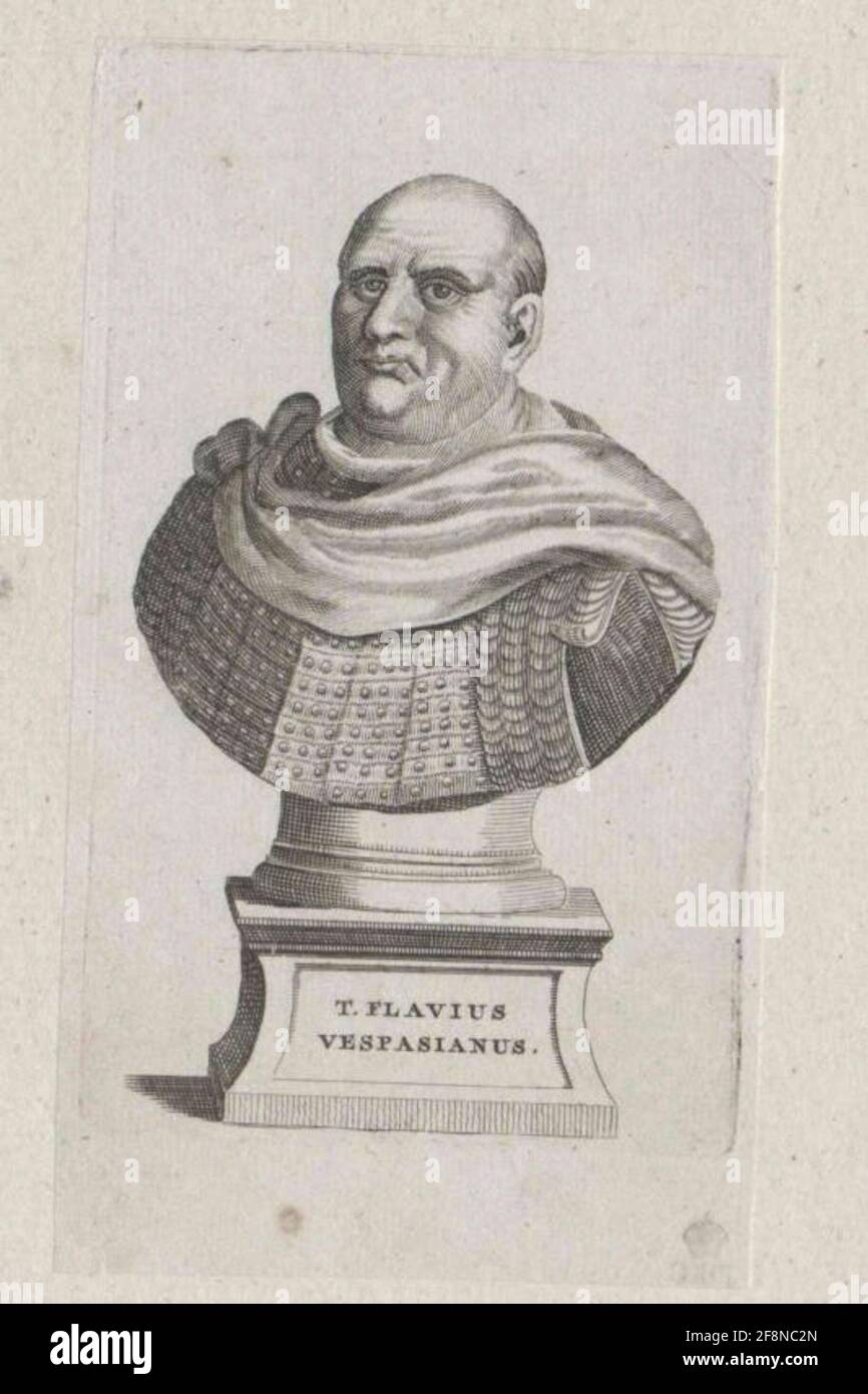 Vespasien, empereur romain. Banque D'Images
