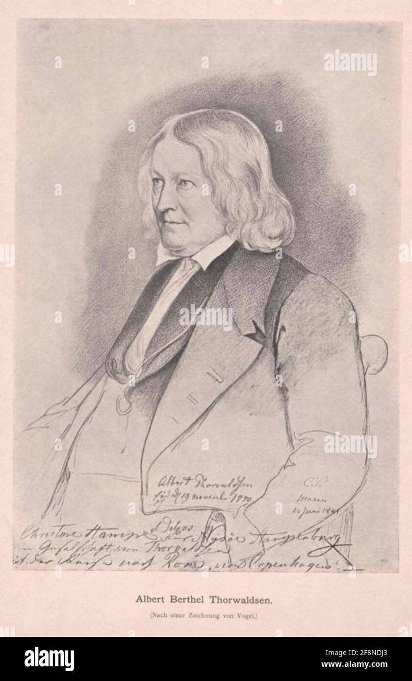 Thorvaldsen, Bertel. Banque D'Images