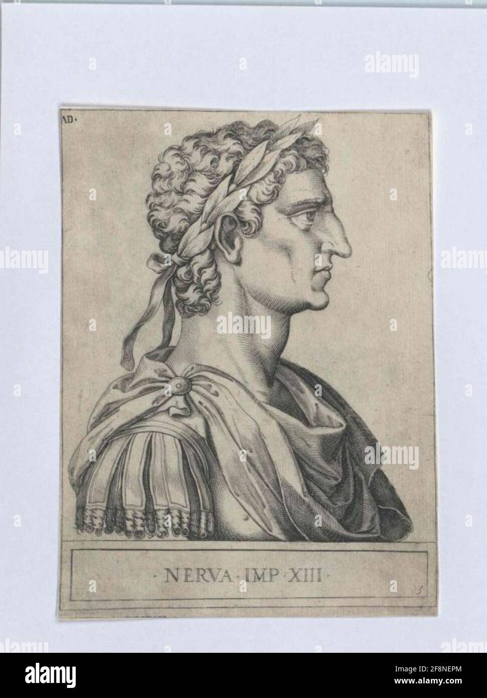 Nerva, empereur romain. Banque D'Images