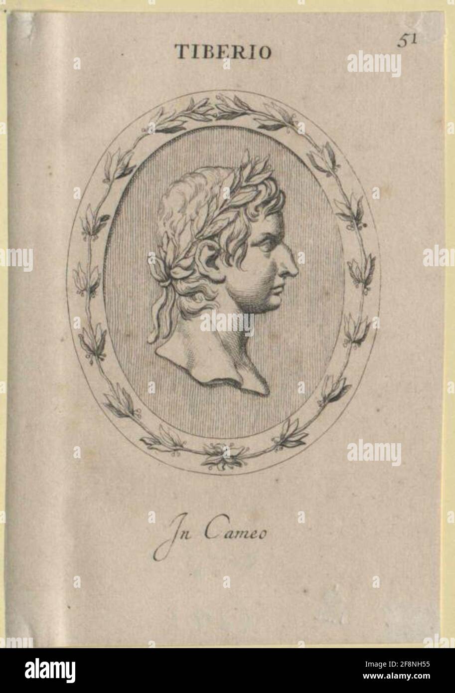 Tiberius, empereur romain. Banque D'Images