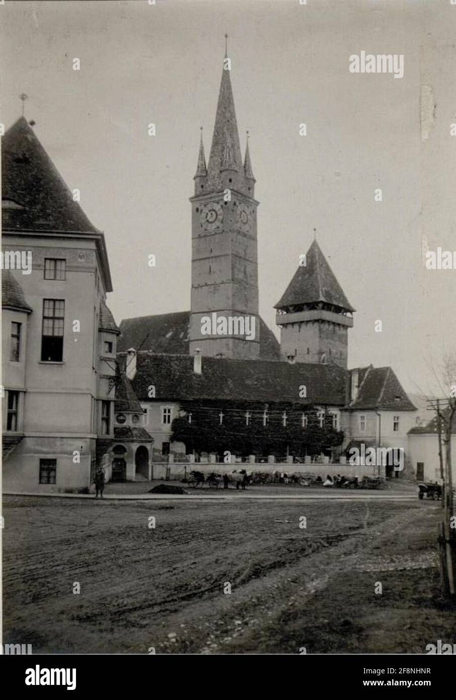 Medgyes (MediaSch) 27.11.16. L'archiduc Karl était à partir de juin 1916, commandant supérieur d'une section du Front de l'est et commandait plusieurs armées entre Brody et les Carpates. Dans le cadre de ce commandant, Archduke Karl a inspecté ses unités associées. Banque D'Images