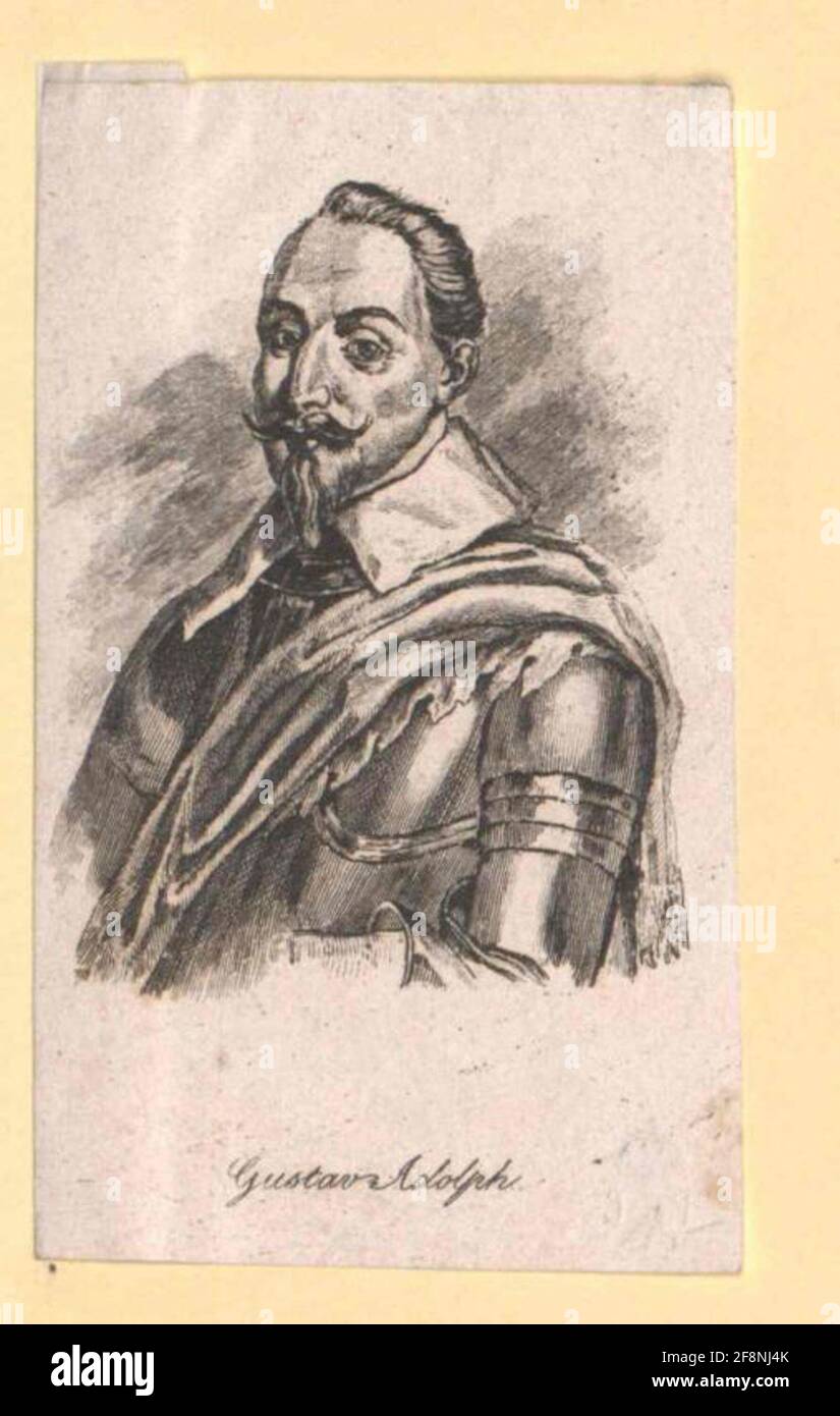 Gustav II Adolf, roi de Suède 1801/1850 Banque D'Images