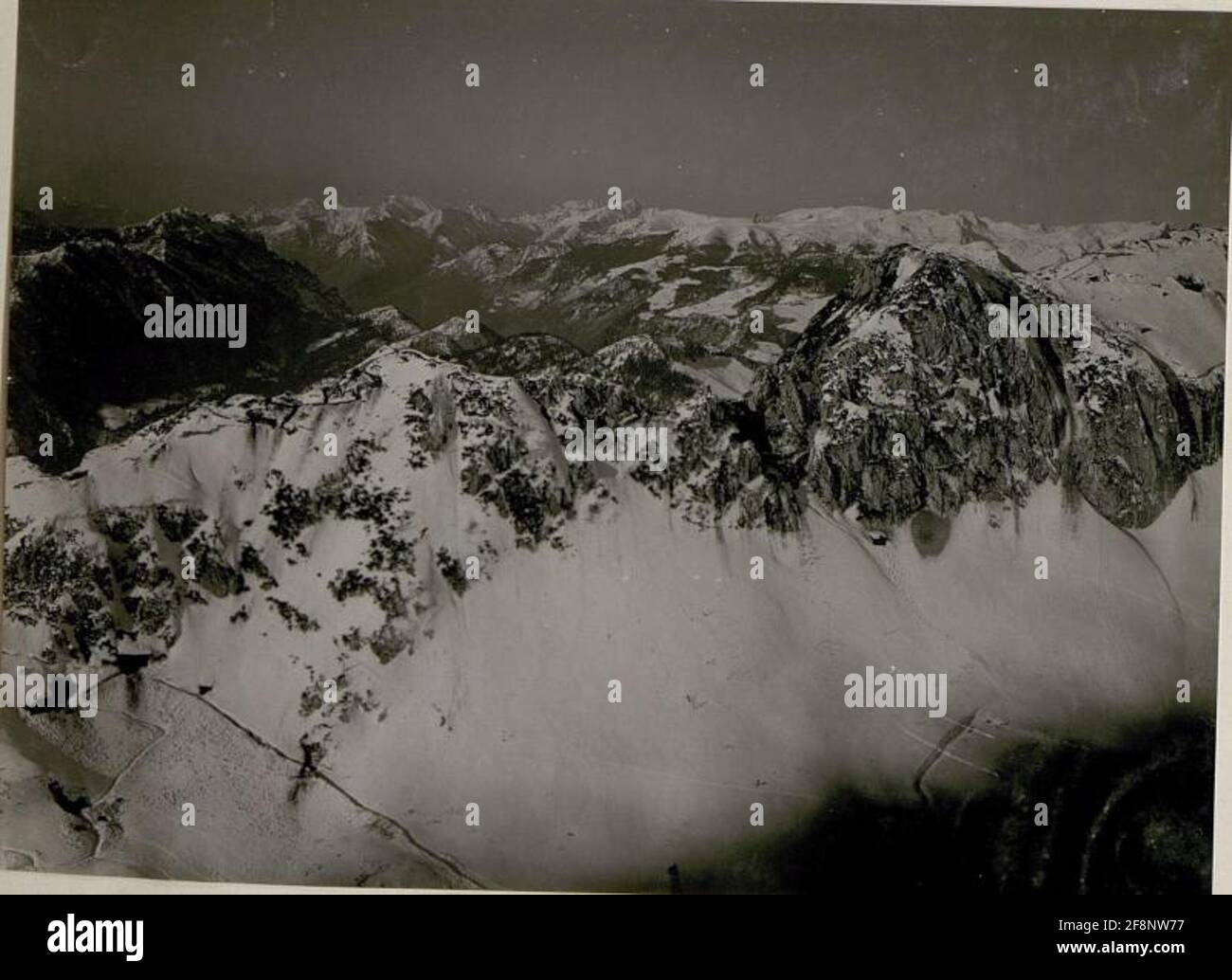 Point de vue panoramique infanterie. Observatoire sur Monte Masco.blick contre Monte pari à Monte Palone et grand nozolo. Partie 4 . Banque D'Images