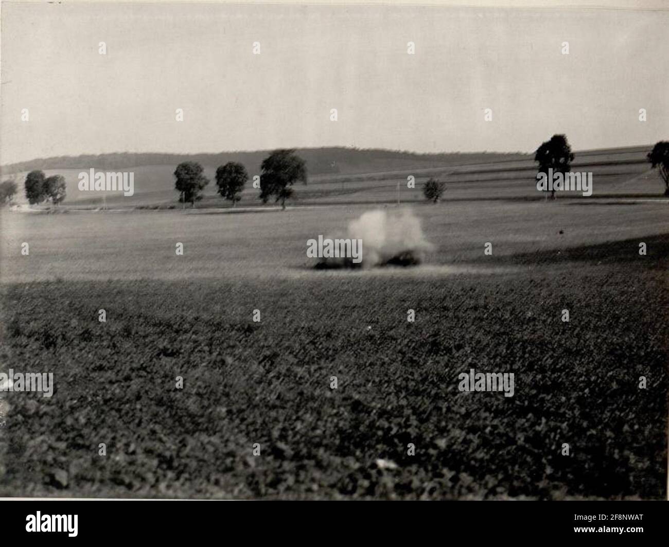 explosion de grenade de 8 cm. Banque D'Images